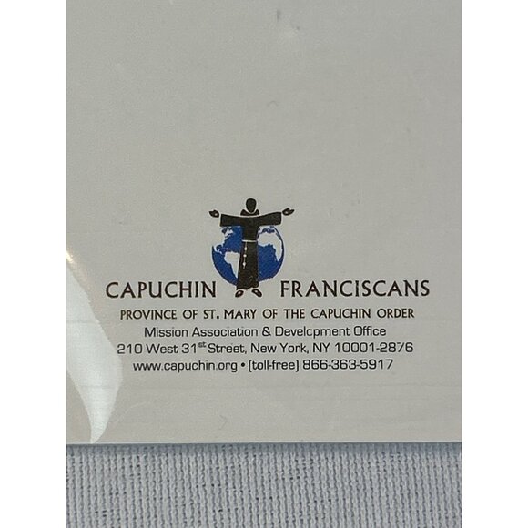 Vintage St. Anthony Gold-Tone Necklace & Prayer Card Gift Set Catholic NOS A - Picture 4 of 4